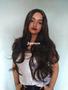 Imagem de Peruca, wig, castanho escuro, ondulada, fibra premium, 75cm