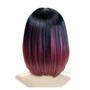 Peruca Wig Curta Ombre Vermelho 100% Orgânica 40cm - BHAIR Imagem de Peruca Wig Curta Ombre Vermelho 100% Orgânica 40cm