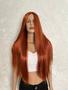 Imagem de Peruca wig ruiva ruivo alaranjado 75cm fibra premium