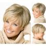 Imagem de Peruca Wokex Short Straight Pixie Boycut Style Golden Blonde