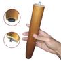 Imagem de Pés Palito de Madeira Maciça 30 cm Kit com 04 Un. para Mesa Poltrona Puff Recamier Móveis Retro.