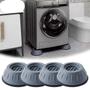 Imagem de Pés Para Máquina De Lavar Roupas Almofada Antivibração Kit 4 Peças Suporte Pés De Máquina Nivelador Anti - Ruído