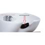 Imagem de Pescoçeira apoio protetor de pescoço de silicone para lavatório salão de beleza