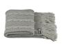 Imagem de Peseira Com Franja Cama Queen 230X60Cm 1032.5 Cinza Claro