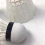 Imagem de Peteca badminton nylon branca tubo kit 6 Pcs - Pista e Campo