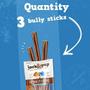 Imagem de Petiscos para Cachorros Jack&Pup - Bully Sticks 30% Mais Duráveis (3 Unidades)