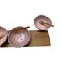 Imagem de Petisqueira de Bambu com 3 bowls de Porcelana e espatulas RO
