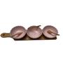 Imagem de Petisqueira de Bambu com 3 bowls de Porcelana e espatulas RO