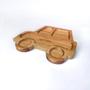 Imagem de Petisqueira Infantil Carro Prato Lúdico Estimulação Sensorial - Tábua de Madeira 25 x 20 cm