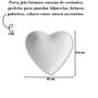 Imagem de Petisqueira ou porta joias em formato de coração em porcelana 10cm