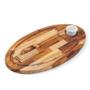 Imagem de Petisqueira Oval Com 1 Ramekin 45x25cm Tecawood