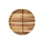 Imagem de Petisqueira redonda em madeira teca com 4 divisões Stolf 24cm
