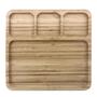 Imagem de Petisqueira Retangular com Divisões Ecokitchen Bambu 25 cm - Mimo Style - BM20392