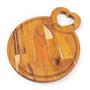 Imagem de Petisqueira Teca Com Alça De Coração 36x29cm Tecawood