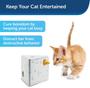 Imagem de PetSafe Automatic Cheese Cat Toy, Interactive Electronic Mouse Hunt, Durable Toy with Multiple Play Modes, Fun for Kittens to Pounce and Play, White/Yellow, 5" x 5.75" x 7.5" (536161)