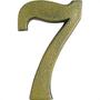 Imagem de Pexcel Numero Colonial  Bronze 7 - Kit C/10 Pc