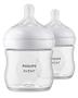 Imagem de Philips AVENT Natural Baby Mamadeira com Mamilo de Resposta Natural, Claro, 11oz, 4pk, SCY906/04