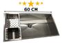 Imagem de Pia Moderna Para Cozinha Cuba 60X40 Aço Inox Com Válvula Oferta + Escorredor Inox