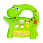 Imagem de Pianinho Musical Fazendinha Bichos Luzes Músicas Dinossauro Verde