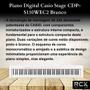 Imagem de Piano Digital Casio Stage CDP-S110WEC2 Branco
