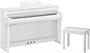 Imagem de Piano Digital Yamaha Clavinova Clp735 Wh Branco Com Banco