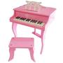 Imagem de Piano Infantil 30 Teclas Rosa - Instrumentos Shiny Music