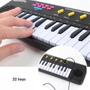 Imagem de Piano infantil com microfone teclado karaoke musical 32 teclas didatico estilo profissional