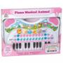 Imagem de Piano Infantil Musical Animal Rosa - Braskit