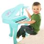 Imagem de PIANO INFANTIL TECLADO ELETRONICO MUSICAL SINFONIA COM MICROFONE KARAOKE LUZES MP3 Azul