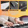 Imagem de Piano musical teclado 61 teclas sensitivas 500 timbres MXT