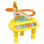 Imagem de Piano Patinho Feliz 2 Em 1 Diversão Infantil Teclado Luz Som - Dm Toys