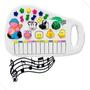 Imagem de Piano Teclado Brinquedo Infantil Animal Fazendinha Colorido - Wellmix