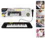 Imagem de Piano Teclado Eletrônico Infantil 32 Teclas Com Microfone menino Menina