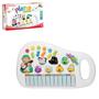 Imagem de Piano Teclado Infantil Musical Bichos Fazendinha Branco Art Brink