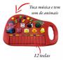Imagem de Piano Teclado Infantil Musical Educativo Som De Animais(vermelho)