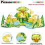 Imagem de PicassoTiles Safari - Conjunto de Blocos de Construção com 8 Figuras