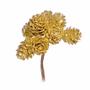 Imagem de Pick de Mini Pinhas Ouro - 1 Un - Cromus: 1692897