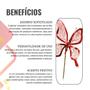 Imagem de Pick Decorativo Borboleta Vermelha Glitter - 1 Unidade