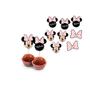 Imagem de Pick Decorativo - Minnie Mouse Rosa - 8 unidades - Regina - Rizzo