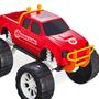 Imagem de Pick Up De Brinquedo Monster Grande Bombeiro C/ Acessórios - Usual Brinquedos