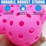 Imagem de Pickleball Balls Magicorange 40 buracos ao ar livre, pacote com 6, rosa