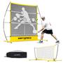 Imagem de Pickleball Practice Rebounder Net MerryMove Yellow 2 em 1