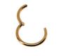 Imagem de Piercing Argola Articulada Click 1.2mm em Titânio Bronze Escuro/Cobre 15v