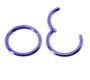 Imagem de Piercing Argola Articulada Click 1.2mm em Titânio Purple 22v