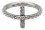 Imagem de Piercing Argola Click Cruz Cravejada Com Pedra Cristal