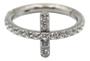 Imagem de Piercing Argola Click Cruz Cravejada Com Pedra Cristal