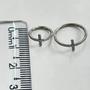 Imagem de Piercing Argola Click Cruz Cravejada Com Pedra Cristal