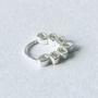 Imagem de Piercing Argola com Folhas e Pedra