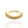 Imagem de Piercing Argola Com Zircônias Em Ouro 18k Orelha Nariz Septo