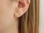 Imagem de Piercing Argolinha Cartilagem Falso Pressão Combinação Prata